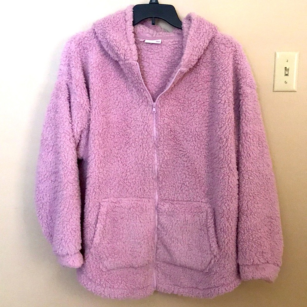 SO Full Zip Sherpa Hoodie Juniors Plus Size 2X